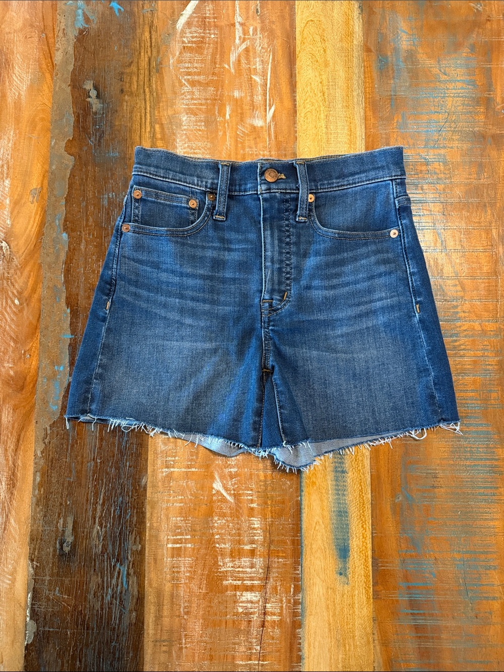 Madewell Dark Indigo Denim Cutoff Shorts - Women's- 23” waist never worn
